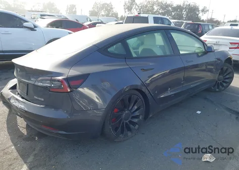 2022 Tesla Model 3 Performance Dual Motor All-Wheel Drive from USA, damaged, VIN 5YJ3E1EC2NF138901